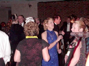 Click for enlarged view. The dance floor was packed at the New Years Celebration at the Fleet Rerserve Club in Annapolis.
