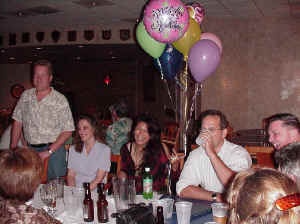 Veronica's birthday party at the Fleet Reserve Club in June