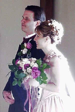 Jeff and Jolene Baxter tie the knot at their wedding in Germantown Maryland on January 18th, 2003
