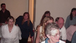 Click on image for larger view. We always get a big crowd up for the Electric Slide.