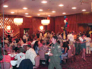 Over 2000 packed the Officers Club at Andrews AFB for the annual Joint Services Open House. Click for enlarged view