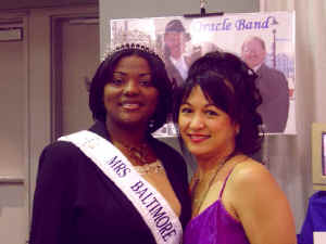 Veronica with Mrs Baltimore City at the Baltimore Bridal Showcase at the Baltimore Convention Center