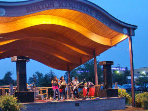 Cool shot...one the sun set the stage at Laurel Lakes glowed blue and gold