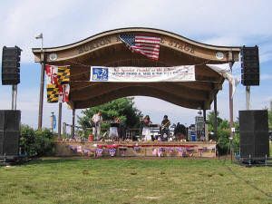 Oracle Band onstage at Laurel Lakes Concert Pavilion - Laurel Maryland