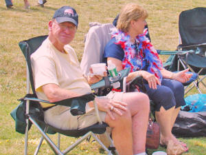 Our very dear friends Tim & Carol, appearing for the first time at an Oracle performance since they were run down by an out of control car in Mexico