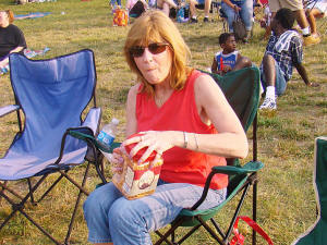 Another one of our Oracle Family members chowing down during the performance