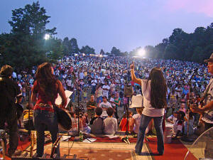 We couldn't take enough photos like this one.  Man of man, what a great view from the stage!