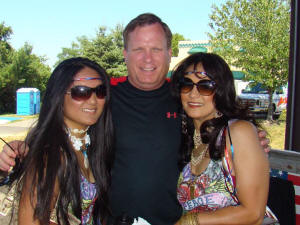 Veronica & Nikki with Mayor Moe of Laurel at Independence Day concert