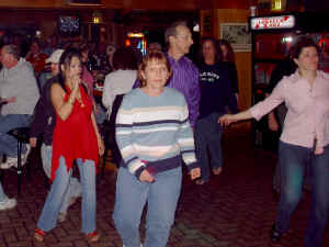 Dance floor & party people at Perry's Restaurant in Odenton Maryland - 10