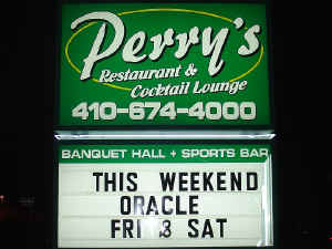 Oracle Band appering at Perry's Restaurant in Odenton Maryland