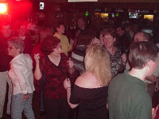 Party crowd at Perry's Restaurant