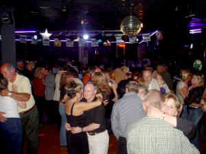 Dance floor at Oracle performance at Whispers Restaurant in Glen Burnie Maryland