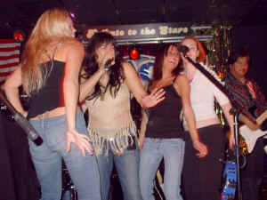 It's always fun to invite fans up on stage with us to join in the party. Click for enlarged view