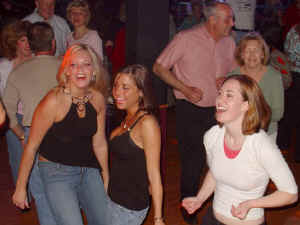 Party people on the dance floor at Whispers in Glen Burnie Maryland