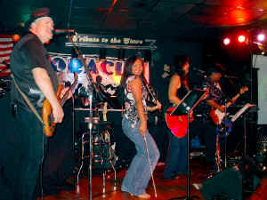 Nikki comes out on a semi-regular basis to play fiddle & sing with the band