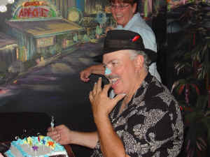 It was Charley's birthday on Friday, so we made sure he tasted his cake! Click for enlarged view
