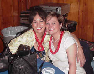 Veronica & childhood friend Irene at American Legion Luau.  Click for enlarged view