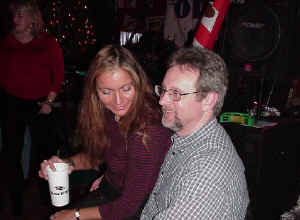 Glenn Jones & friend at Oracle Band holiday party